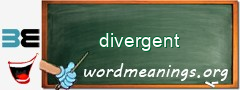 WordMeaning blackboard for divergent